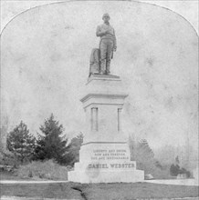 Statue of Daniel Webster, Central Park, New York, USA, late 19th or early 20th century..  Artist: Kilburn Brothers