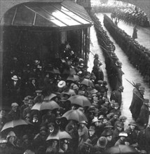 'Guard of Honour at City Hall', South Africa, World War I, c1914-c1918. Artist: Realistic Travels Publishers