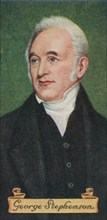 George Stephenson, taken from a series of cigarette cards, 1935. Artist: Unknown