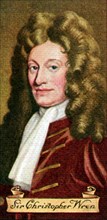 Sir Christopher Wren, taken from a series of cigarette cards, 1935. Artist: Unknown