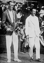 JO Anderson (left) with WM ('Little Bill') Johnston, 1923. Artist: Tropical Press