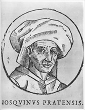 Josquin des Prez, Franco-Flemish composer of the Renaissance. Artist: Unknown