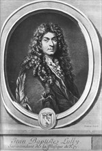 Jean-Baptiste Lully, Florentine-born French composer. Artist: Gerard Edelinck
