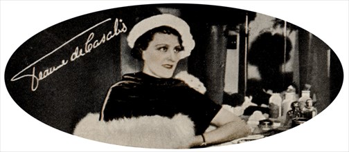 Jeanne de Casalis (1897-1966), Basutoland-born British actress of stage, radio, and film, 1935. Artist: Unknown