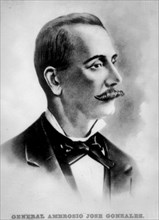 Colonel Ambrosio José Gonzales (1818-1893), Cuban revolutionary. Artist: Unknown