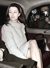 Christine Keeler arriving at the Old Bailey, London, 1963. Artist: Unknown