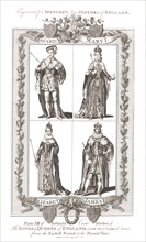 English Kings and Queens  with coats of Arms. Published by Alex Hogg February 15th 1794 Artist: Alex Hogg
