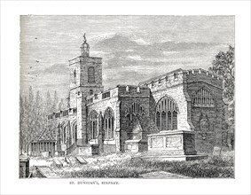 St.Dunstan's Stepney. From a View taken in 1803. Artist: Walter Thornbury