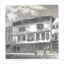 The Fortune Theatre. From a print published by Wilkinson in 1811, 1878. Artist: Unknown