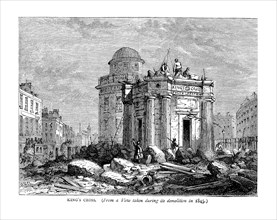 Kings Cross in 1845. Artist: Unknown