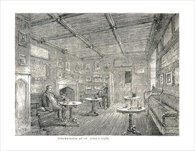 Coffee-Room at St.John's Gate, 1878. Artist: Unknown