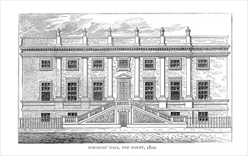 Surgeons Hall,Old Bailey,1800. Artist: Unknown