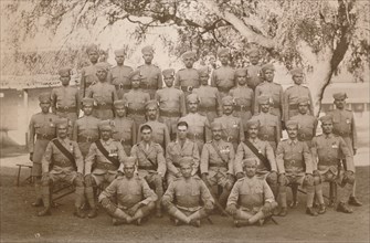 The Indian Platoon of the First Battalion, The Queen's Own Royal West Kent Regiment. Poona, India, 1 Artist: Unknown