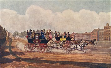 The Oxford and Opposition Coaches, 1906 Creator: W Flavell.