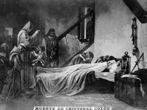 Death of Christopher Colombus, (16th century), 1920s. Artist: Unknown