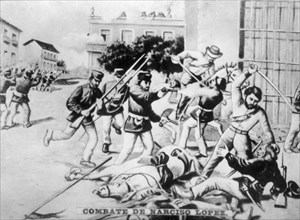 Battle of Cardenas, (1850), 1920s. Artist: Unknown