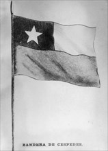 The Flag of Cespedes, (1868), 1920s. Artist: Unknown