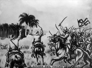 Battle of Jibaro, (1876), 1920s. Artist: Unknown