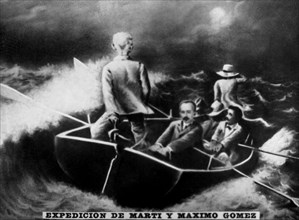 Expedition of Marti and Maximo Gomez, (1895), 1920s. Artist: Unknown