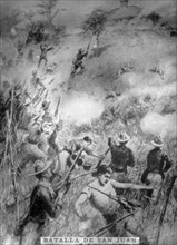 The battle of Saint John, (1898), 1920s. Artist: Unknown.