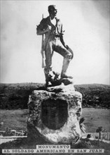 Monument to the Americna Soldier in San Juan Hill, 1920s. Artist: Unknown