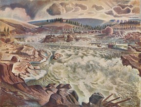 'Waterfall', c1900 (1935).  Artist: Leander Engstrom.