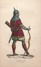 A Kalmouk warrior in combat, 1900s. Artist: Unknown