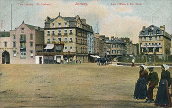 Hotels in St Helier, Jersey, c1907. Artist: Unknown.