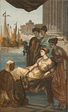 Roman Lady and Slaves, c1910. Artist: Unknown