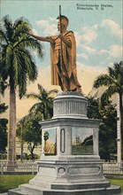 Kamehameha Statue, Honolulu, Hawaii, c1920. Artist: Unknown
