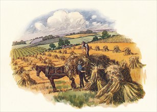 Harvesting at Tolpuddle, (1824), 1934. Artist: Unknown