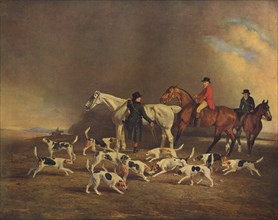 John Powlett and his Hounds, (c18th to 19th century), 1929. Artist: Unknown