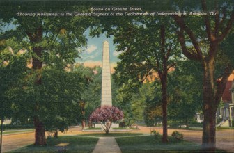 Greene Sreet, looking east from Center Street, Augusta, Georgia, America, c1910. Artist: Unknown