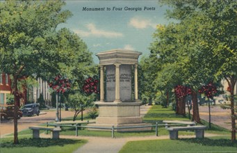 Monument to Four Georgia Poets, 1943. Artist: Unknown