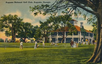 Augusta National Golf Club House, 1943. Artist: Unknown