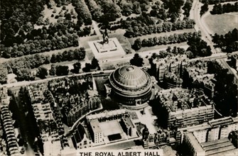 Aerial view of the Royal Albert Hall, 1939. Artist: Unknown