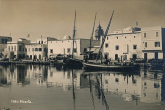 The Old Port of Bizerta, Tunisia, 1936. Artist: Unknown