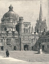 St Mary's Church and the Radcliffe, from the quadrangle, at Brasenose, 1896. Artist: Unknown