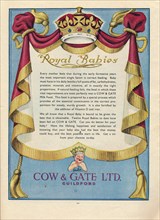 Advert for Cow & Gate Ltd., 1951. Artist: Unknown