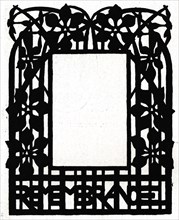 A design for a picture frame titled 'Margery Daw, 1898. Artist: Unknown
