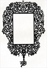 A design for a picture frame titled 'Armiger', 1898.