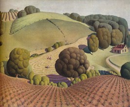 Young Corn, 1931, (1938). Artist: Grant DeVolson Wood
