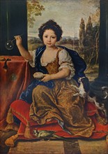 Louise Marie Anne de Bourbon, (1674-1681), illegitimate daughter of Louis XIV, c1680, (1911). Artist: Pierre Mignard
