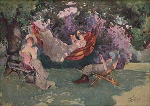 In The Garden, 1902. (1903). Artist: William Bruce Ellis Ranken