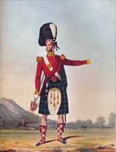 Officer of the 92nd Highland Regiment of Foot, c1833. (1914). Artist: Unknown