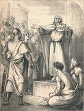 Peter Preaching the First Crusade, 1869. Artist: Unknown