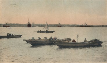 Yokohama Harbour, Japan, c1918. Artist: Unknown