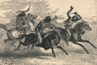 An Indian Horse Race, c19th century. Artist: Unknown