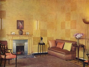 'Lady Leucha Warner's living room as decorated by Ronald Fleming', 1933. Artist: Unknown.