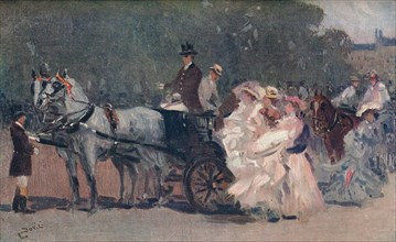 'White and Pink Tulle. - In The Park', c1900. Artist: Albert Ludovici